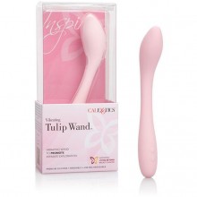 Вибромассажер-тюльпан для женщин «Inspire Vibrating Tulip Wand» от компании California Exotic Novelties, цвет розовый, SE-4812-10-3, из материала силикон, длина 21.5 см.
