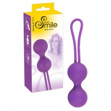 Шарики вагинальные с иликоновой петелькой из серии Smile от компании You 2 Toys, цвет фиолетовый, 5324010000, бренд Orion, из материала силикон, длина 7 см.