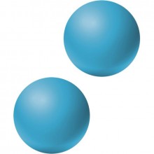 Вагинальные шарики без сцепки «Lexy Large» из коллекции Emotions от Lola Toys, цвет голубой, 4016-02Lola, диаметр 3 см., со скидкой