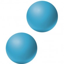 Вагинальные шарики без сцепки «Lexy Medium» из коллекции Emotions от Lola Toys, цвет голубой, 4015-03Lola, диаметр 2.8 см., со скидкой