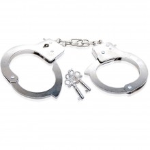 Металлические наручники «Beginner's Metal Cuffs» из коллекции Fetish Fantasy Series от PipeDream, цвет серебристый, размер OS, PD3800-00, One Size (Р 42-48), со скидкой