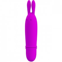 Вибратор с ушками «Boyce» небольшого размера из коллекции Pretty Love от Baile, цвет фиолетовый, BI-014191-0603S, длина 12.5 см.