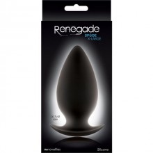 Анальная пробка для ношения «Renegade Spades X-Large» из коллекции Renegade от компании NS Novelties, цвет черный, NSN-1106-13, длина 11.1 см., со скидкой