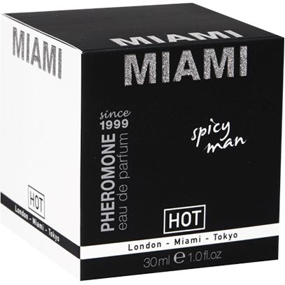 Мужской парфюм с феромонами «Miami Spicy Man» от Hot Products, объем 30 мл, 55102, 30 мл., со скидкой