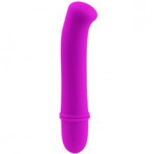 Изогнутый небольшой вибратор для точки G - «Antony» из коллекции Pretty Love от Baile, цвет фиолетовый, BI-014193, цвет розовый, длина 11.7 см., со скидкой