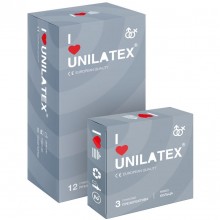 Презервативы латексные «Ribbed» ребристые от компании Unilatxe, упаковка 12 шт, 3021, бренд Unilatex, длина 19 см., со скидкой