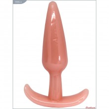 Анальная пробка для ношения от компании Eroticon, цвет телесный, 31036-4, из материала TPE, длина 12 см., со скидкой