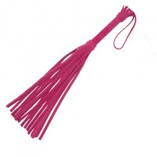 Плеть из натуральной велюровой кожи от компании СК-Визит, цвет розовый, sit-3011-4b, длина 40 см., со скидкой