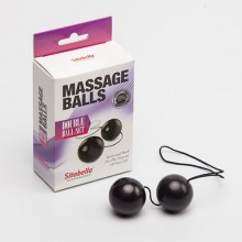 Классические шарики для тренировок интимных мышц от компании СК-Визит, цвет черный, 8009-1, диаметр 3.5 см., со скидкой