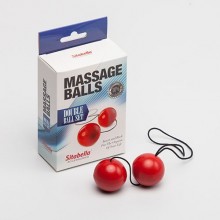 Классические шарики для тренировок интимных мышц от компании СК-Визит, цвет красный, 8009-2, диаметр 3.5 см., со скидкой