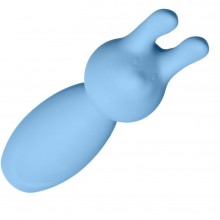 Женский мини-вибратор в форме кролика «Funny Bunny», цвет голубой, Lola Toys Emotions 4007-01Lola, бренд Lola Games, из материала силикон, длина 8.2 см.