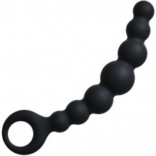 Упругая анальная цепочка «Flexible Wand» из серии BackDoor Edition от Lola Toys, цвет черный, 4202-01Lola, бренд Lola Games, длина 18 см., со скидкой