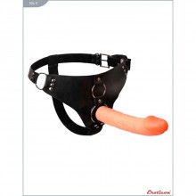 Женский телесный страпон «Domina» от компании Eroticon, цвет телесный, 30411, длина 19.7 см.