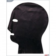 Латексный БДСМ шлем «BDSM Maske Classic», цвет черный, размер S, 07910-1, бренд LatexAS
