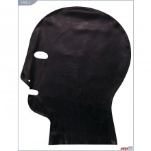 Латексный БДСМ шлем «BDSM Maske Classic», цвет черный, размер XL, 07910-4