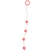 Перламутровые анальные шарики среднего размера от компании Dream Toys, цвет розовый, 20047, из материала пластик АБС, длина 34 см., со скидкой