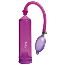 Вакуумная помпа для члена «Power pump rock hard purple», фиолетовая, диаметр 6 см, Toy Joy 3006009143, цвет фиолетовый, длина 20 см., со скидкой