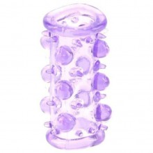 Насадка с шариками и шипами «Lust Cluster» от компании Dream Toys, цвет фиолетовый, 310011, из материала TPR, длина 7 см., со скидкой