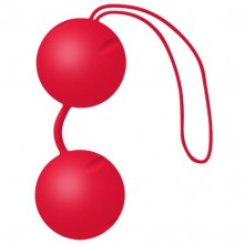 Вагинальные шарики «Joyballs Trend» со смещенным центром тяжести, цвет красный матовый, Joy Division 15032, из материала силикон, диаметр 3.5 см., со скидкой