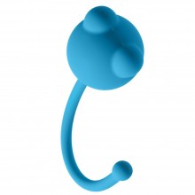 Вагинальный шарик с ушками «Roxy» из серии Emotions от Lola Toys, цвет голубой, 4002-03lola, длина 12 см., со скидкой