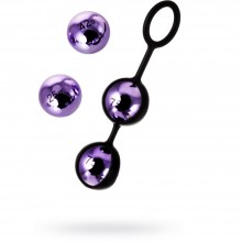 Набор интимных шариков со смещенным центром тяжести A-Toys от ToyFa, цвет фиолетовый, 764006, длина 14.6 см., со скидкой