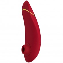 Бесконтактный клиторальный стимулятор для женщин «Premium» от компании Womanizer, цвет красный, WZ09CK0100, длина 15.5 см., со скидкой
