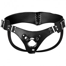 Трусики для страпона «Bodice Corset Style Strap On Harness» от Strap U, цвет черный, размер OS, XRAE571, диаметр 4.2 см., со скидкой