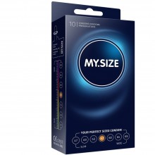 Латексные презервативы «MY.SIZE», размер 57, упаковка 10 шт., длина 17.8 см., со скидкой