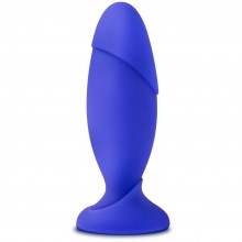 Синяя силиконовая пробка-фаллос «Performance Rocket Plug», длина 17.8 см, диаметр 4.5 см, Blush novelties BL-12342, длина 17.8 см.