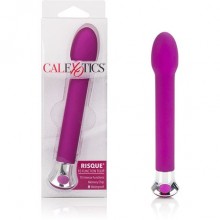 Вибромассажер для женщин «Risqu 10-Function Tulip» силиконовый от California Exotic Novelties, цвет фиолетовый, SE-0560-80-3, бренд CalExotics, длина 14.5 см.