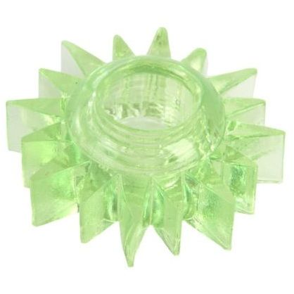 Эрекционное кольцо-солнце от компании ToyFa, цвет зеленый, 818004-7, из материала ПВХ, длина 2 см., со скидкой