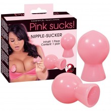 Мини-помпы для сосков «Nipple Suckers» от компании You 2 Toys, цвет розовый, 0504505, из материала ПВХ, длина 6.7 см., со скидкой