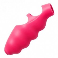 Насадка на палец «Finger Bang-her Vibe» с вибрацией, цвет розовый, XR Brands AE621, из материала силикон, со скидкой