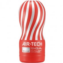 Мастурбатор «Reusable Vacuum CUP Regular» от компании Tenga, цвет красный, ATH-001R, из материала TPE, длина 15.5 см., со скидкой