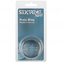 Металлическое эрекционное кольцо «Steel Cock Ring» от компании Orion, цвет серебристый, 0507822, диаметр 4.5 см., со скидкой