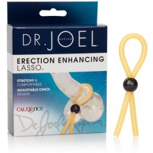 Лассо на пенис «Erection Enhancing Lasso Rings» из коллекции Dr. Joel Kaplan от компании California Exotic Novelties, цвет желтый, SE-5651-00-3, из материала латекс, длина 12 см., со скидкой