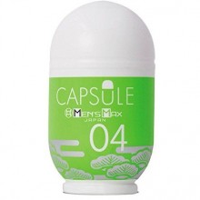 Карманный мастурбатор-яйцо «Capsule 04 Matsu» от компании MensMax, цвет зеленый, MM-17, бренд Mens Max, из материала TPE, длина 8 см.