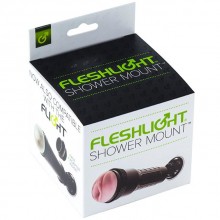 Аксессуар - крепление на присоске для мастурбаторов «Shower Mount» от компании FleshLight, цвет черный, 16630, длина 8.2 см., со скидкой