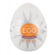 Мастурбатор-яйцо для мужчин «Egg Shiny» от компании Tenga, цвет белый, EGG-011, из материала TPE, длина 7 см., со скидкой