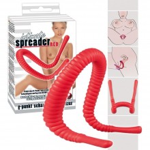 Вставка-стимулятор в вагину «Labia Spreader» для стимуляции G-точки от компании You 2 Toys, цвет красный, 0505994, длина 28 см.