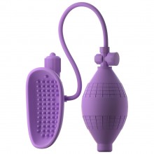 Вакуумная вибропомпа для вагины «Fantasy For Her Sensual Pump-Her» от компании PipeDream, цвет фиолетовый, 4934-12 PD, из материала силикон, длина 9.5 см., со скидкой