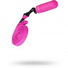 Вибропулька с ремешком на шею от компании Sexus Funny Five, цвет розовый, 931010-3, из материала пластик АБС, длина 6 см., со скидкой