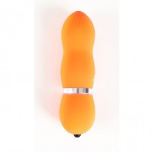 Водонепроницаемый мини-вибратор «Funny Five» от Sexus, цвет оранжевый, 931014-11, длина 10 см., со скидкой