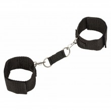 Наручники «Wrist Cuffs» из серии Bondage Collection от компании Lola Toys, размер OS XL, 1051-02Lola, из материала нейлон, цвет черный, длина 29.5 см.