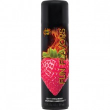 Разогревающий лубрикант «Fun Flavors 4-in-1 Seductive Strawberry» с ароматом клубники от компании Wet, объем 121 мл, 20423, бренд Wet Lubricant, из материала водная основа, цвет прозрачный, 89 мл.