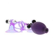Вакуумные стимуляторы на соски с вибрацией «Hi-Beam» от Gopaldas, цвет фиолетовый, 2K429CLV-BXSC, длина 5.6 см., со скидкой