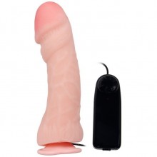 Вибратор с присоской «The Big Penis» от компании Baile, цвет телесный, BW-007012Z, из материала TPE, длина 24 см., со скидкой
