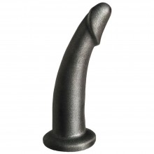 Насадка на пояс харнесс «Platinum Bent 8,5» от компании Биоклон, цвет черный, 137604, бренд LoveToy А-Полимер, из материала TPR, коллекция Harness System, длина 16 см.