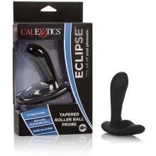 Анальный вибростимулятор «Eclipse Tapered Roller Ball Probe» от компании California Exotic Novelties, цвет черный, SE-0383-50-3, бренд CalExotics, из материала силикон