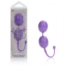 Каплевидные вагинальные шарики «L'amour Premium Weighted Pleasure System» от компании California Exotic Novelties, цвет фиолетовый, SE-4649-14-3, из материала пластик АБС, диаметр 3 см., со скидкой
